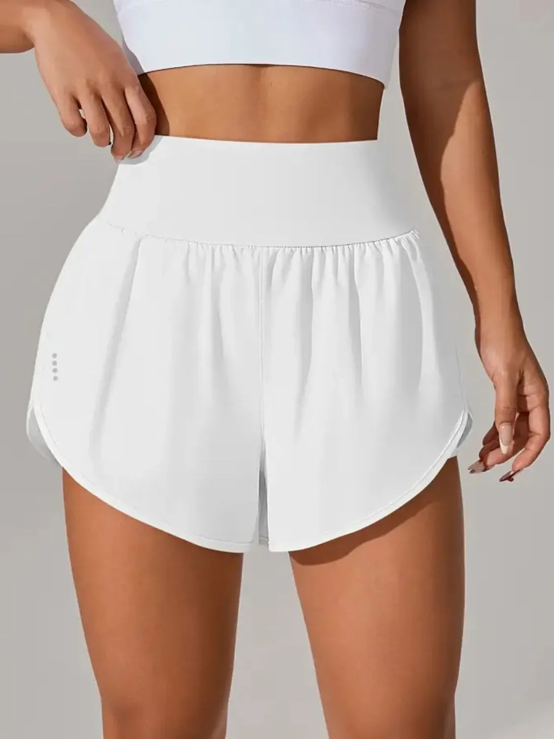 Pocketed High Waist Active Shorts - tif-shop24.de