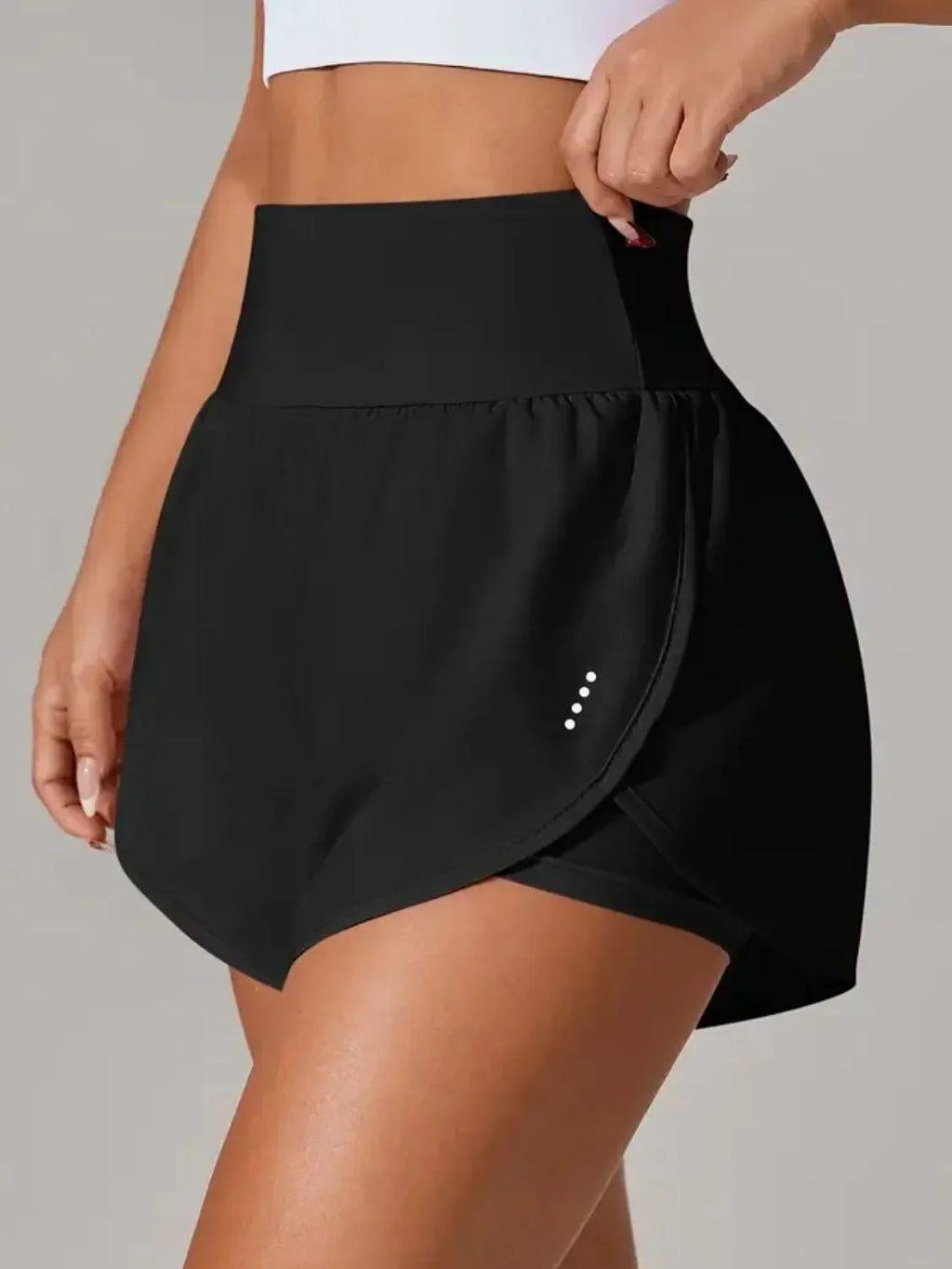 Pocketed High Waist Active Shorts - tif-shop24.de