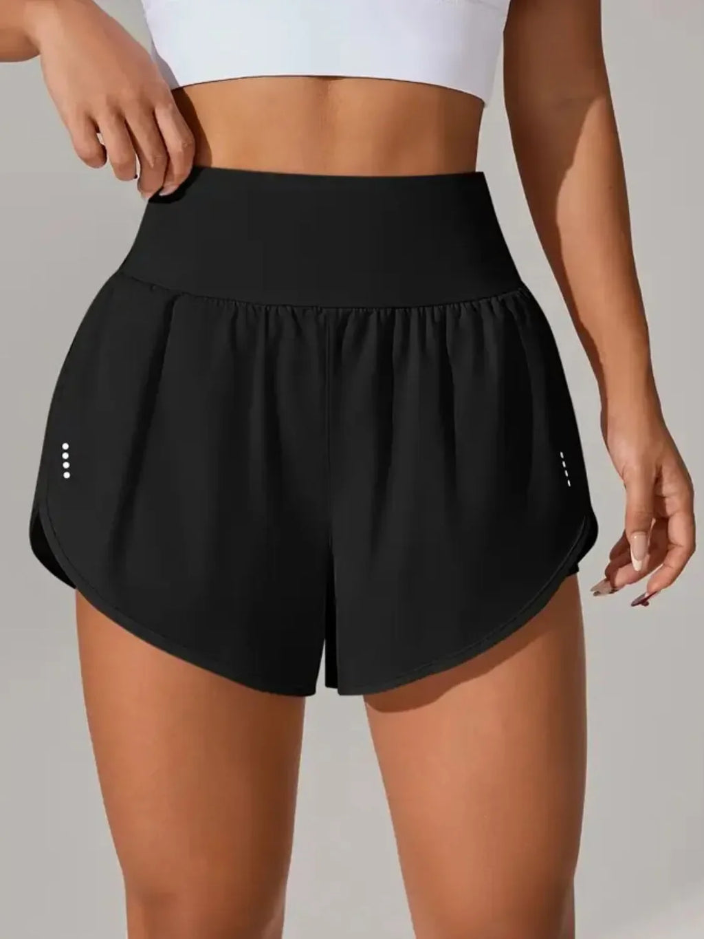 Pocketed High Waist Active Shorts - tif-shop24.de