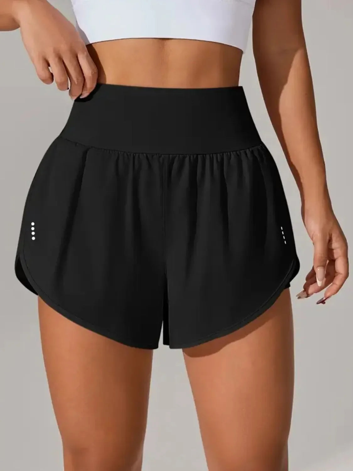 Pocketed High Waist Active Shorts - tif-shop24.de