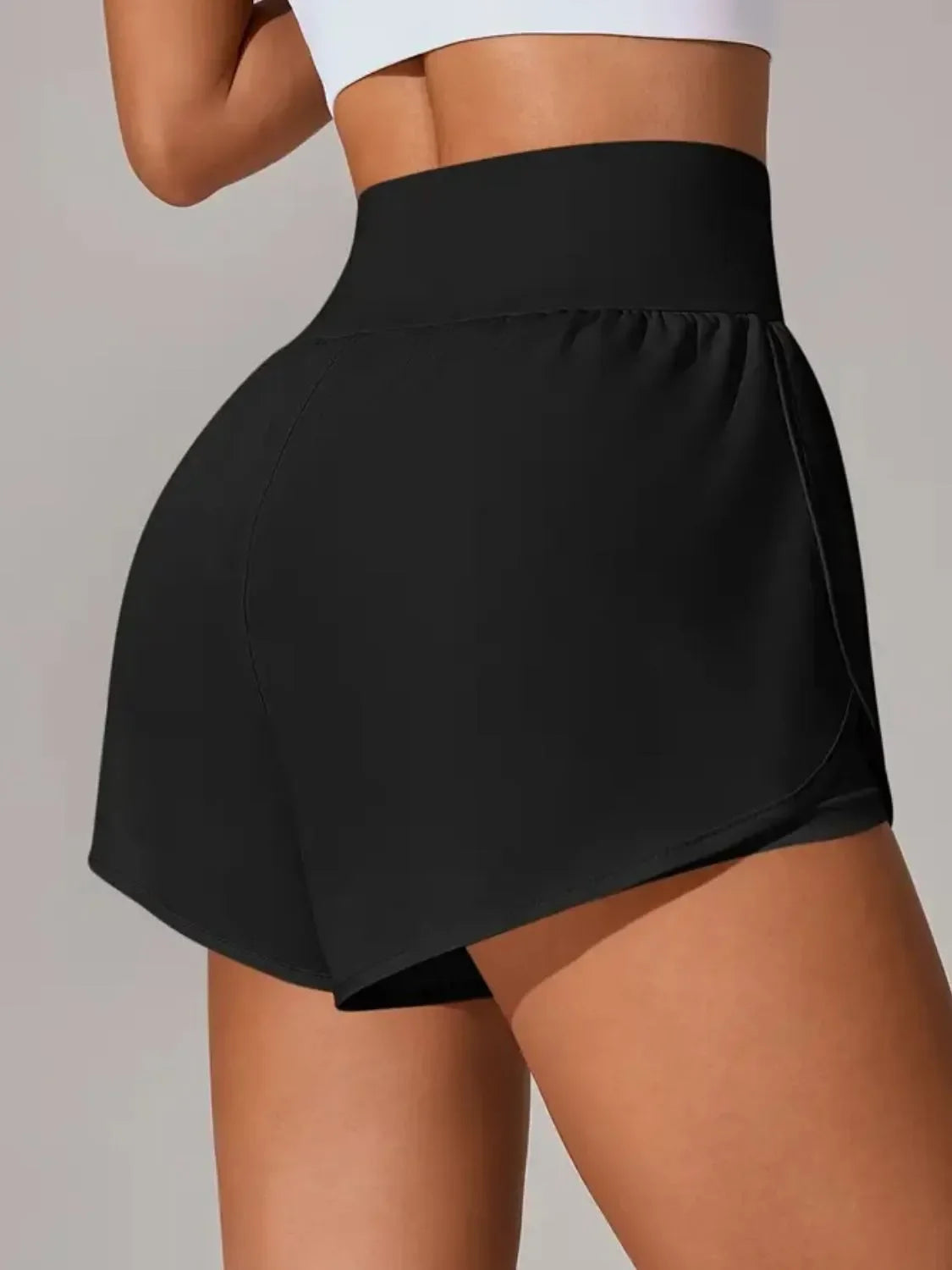Pocketed High Waist Active Shorts - tif-shop24.de