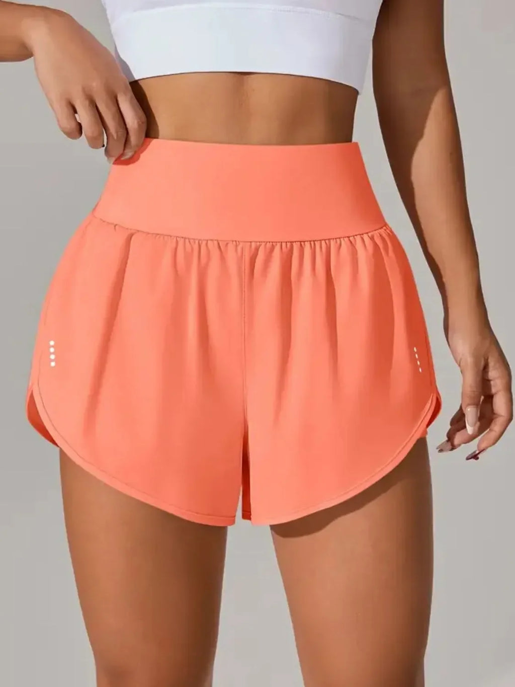 Pocketed High Waist Active Shorts - tif-shop24.de