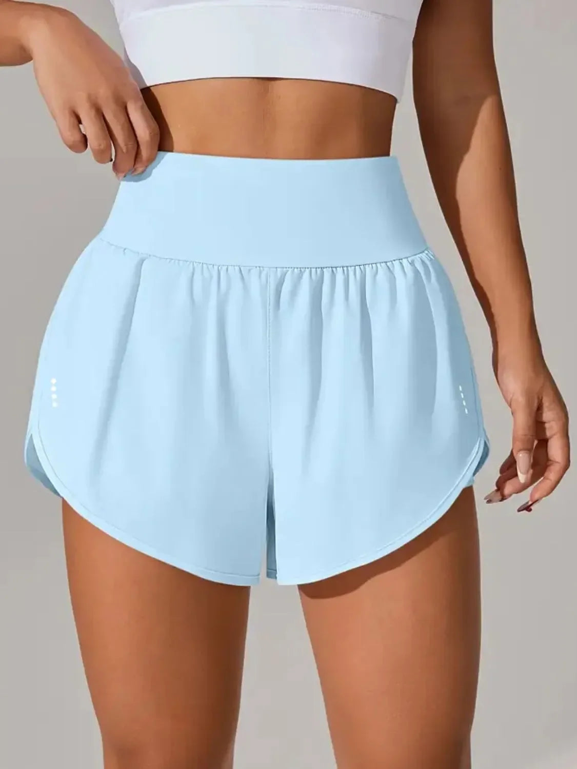 Pocketed High Waist Active Shorts - tif-shop24.de