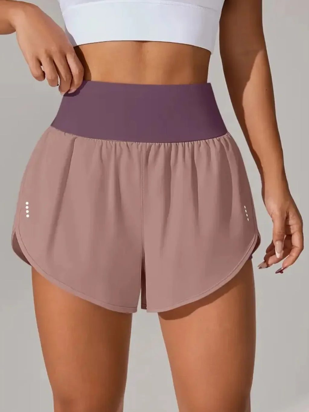 Pocketed High Waist Active Shorts - tif-shop24.de