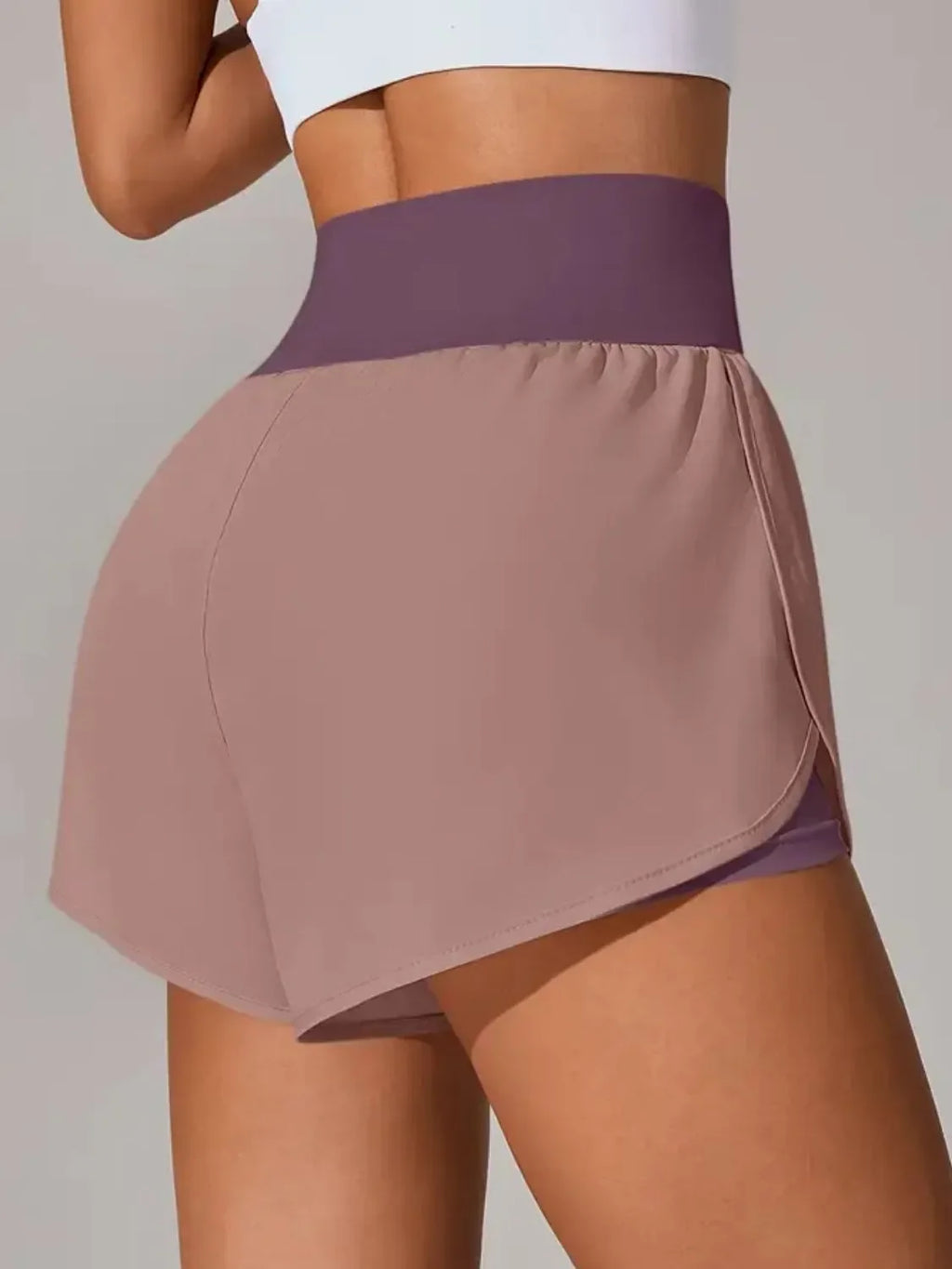 Pocketed High Waist Active Shorts - tif-shop24.de