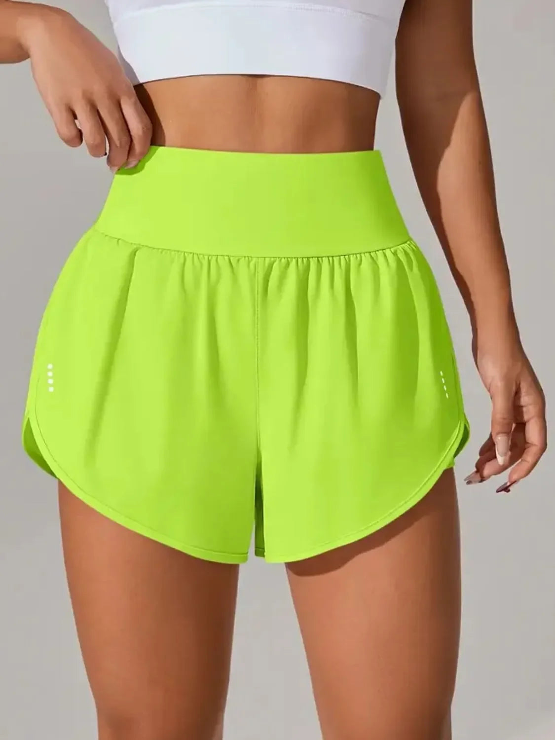 Pocketed High Waist Active Shorts - tif-shop24.de