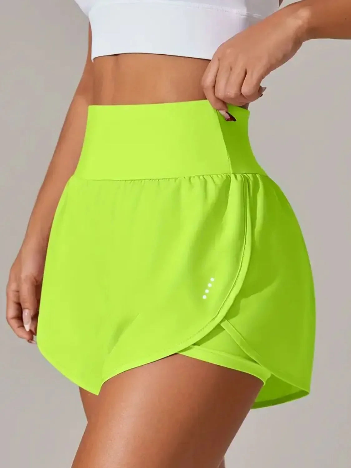 Pocketed High Waist Active Shorts - tif-shop24.de