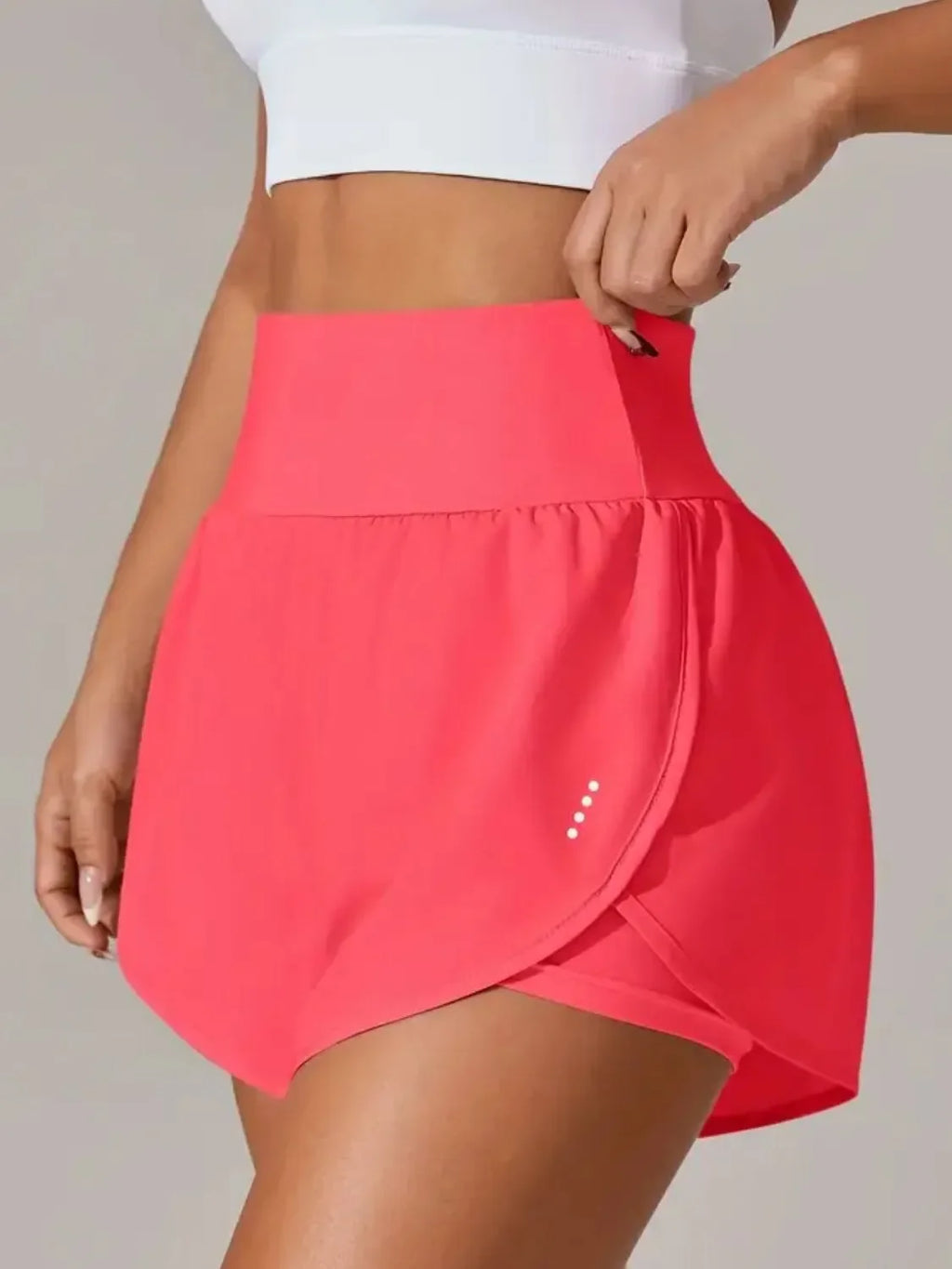 Pocketed High Waist Active Shorts - tif-shop24.de
