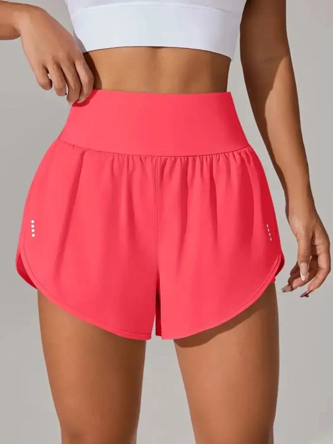 Pocketed High Waist Active Shorts - tif-shop24.de