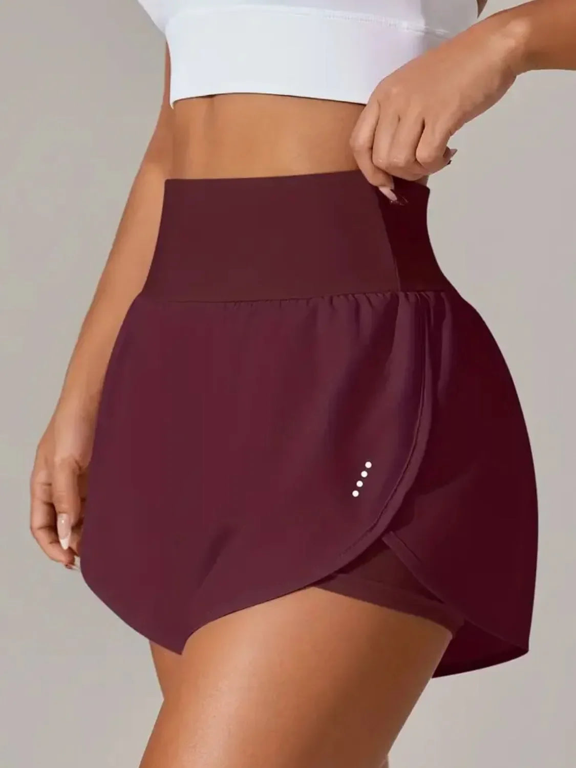 Pocketed High Waist Active Shorts - tif-shop24.de