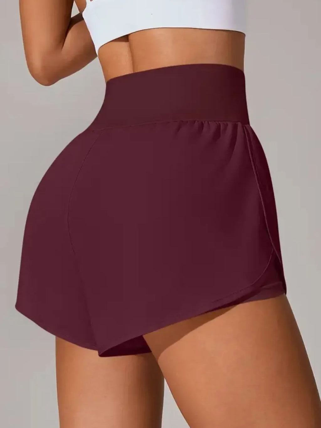 Pocketed High Waist Active Shorts - tif-shop24.de