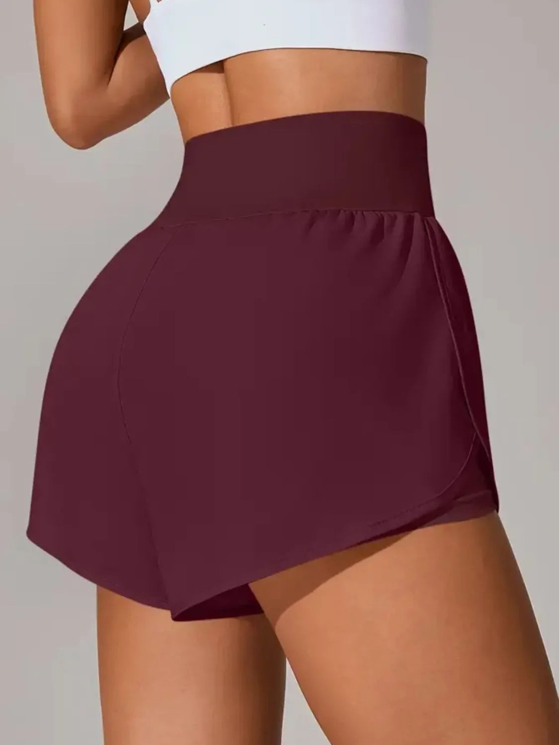 Pocketed High Waist Active Shorts - tif-shop24.de