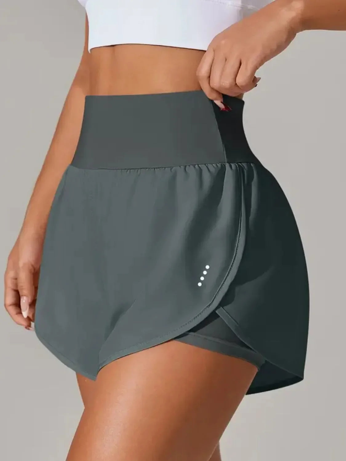 Pocketed High Waist Active Shorts - tif-shop24.de