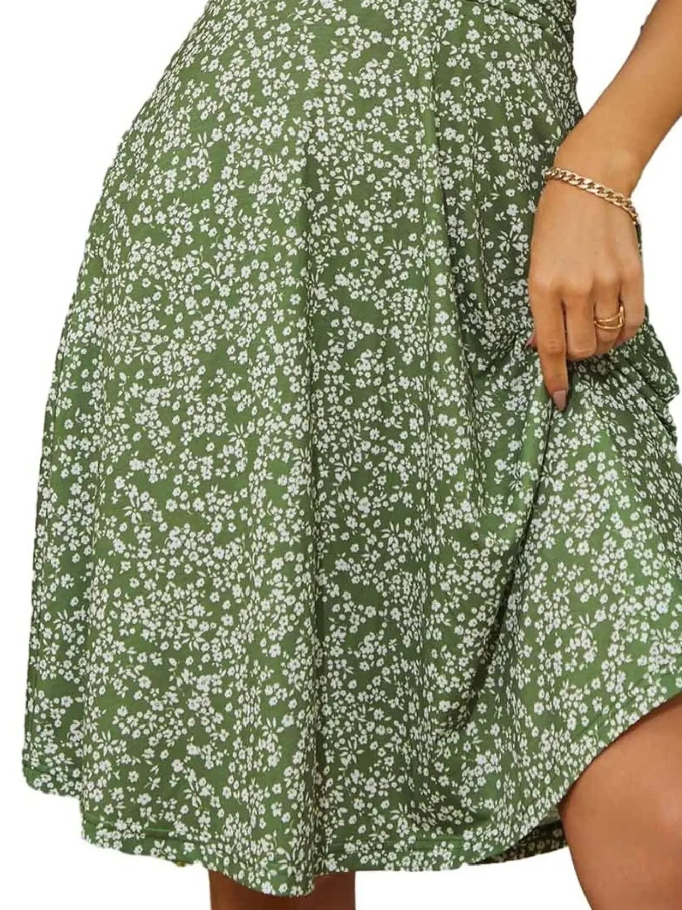 Printed Halter Neck Dress - tif-shop24.de