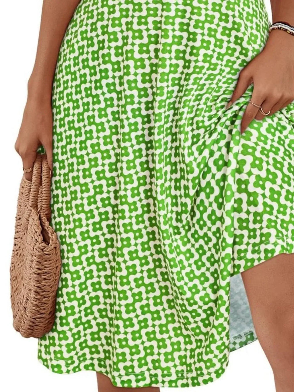 Printed Halter Neck Dress - tif-shop24.de