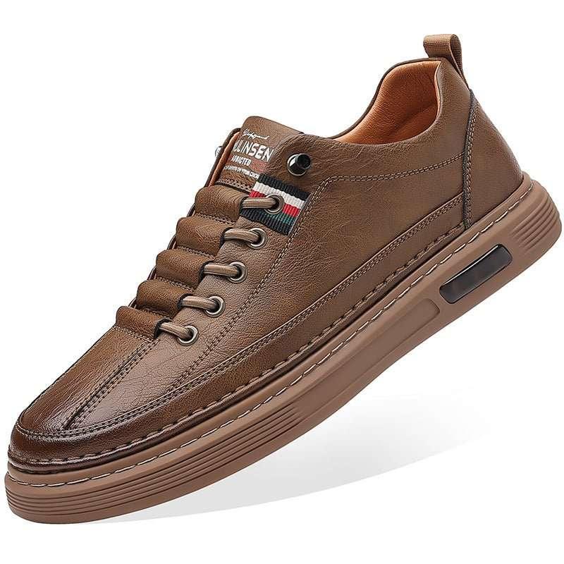 Trendy and versatile men's casual shoes board shoes leather 