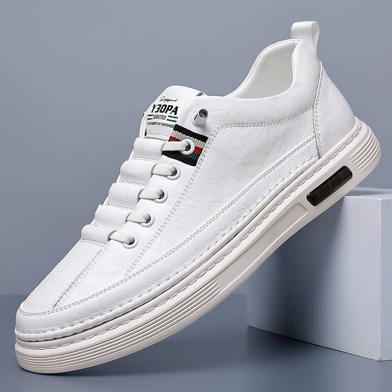 Trendy and versatile men's casual shoes, board shoes, leather soft soled breathable leather shoes - tif-shop24.de