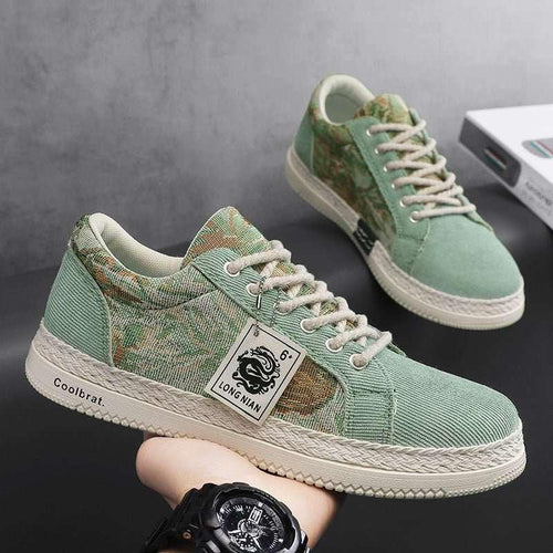 Trendy and versatile sports and leisure board shoes linen