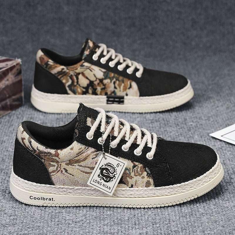 Trendy and versatile sports and leisure board shoes men's linen shoes - tif-shop24.de