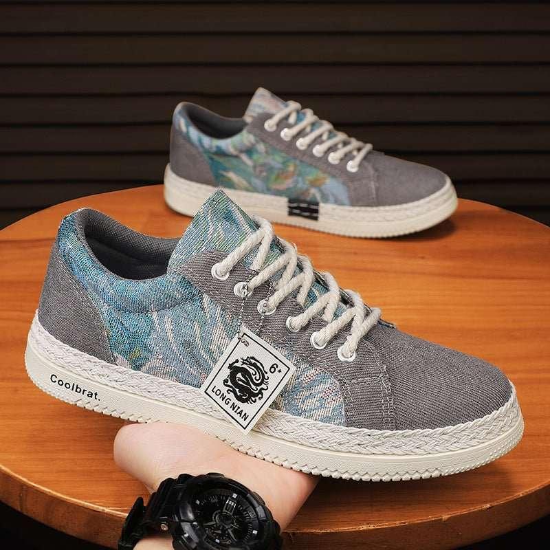 Trendy and versatile sports and leisure board shoes men's linen shoes - tif-shop24.de