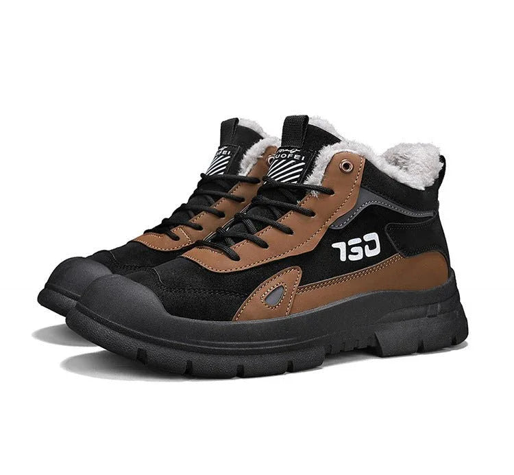 Winter fleece warm Martin boots men's casual sports versatile Korean version anti cold snow boots - tif-shop24.de