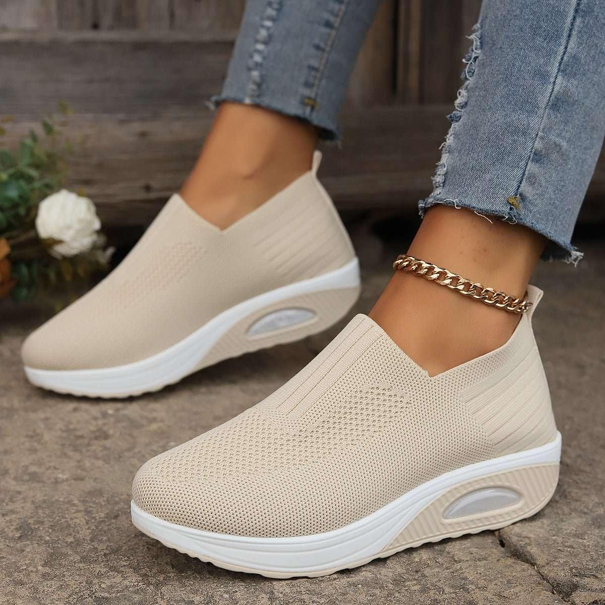 Women's shoes with thick sole and air cushion comfortable 