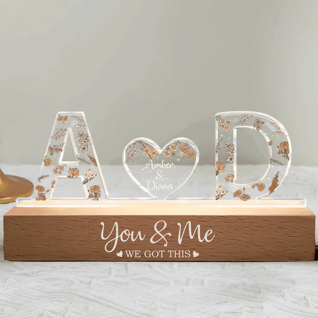 You & Me We Got This Custom Name - Personalized LED Night Light - tif-shop24.de