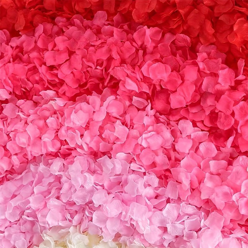 1000 Stück Künstliche Seidenrosenblätter Valentinstag Simulation Blume Blütenblatt Für Romantische Nacht Hochzeit Event Party Zimmerdekoration, Rot - tif-shop24.de