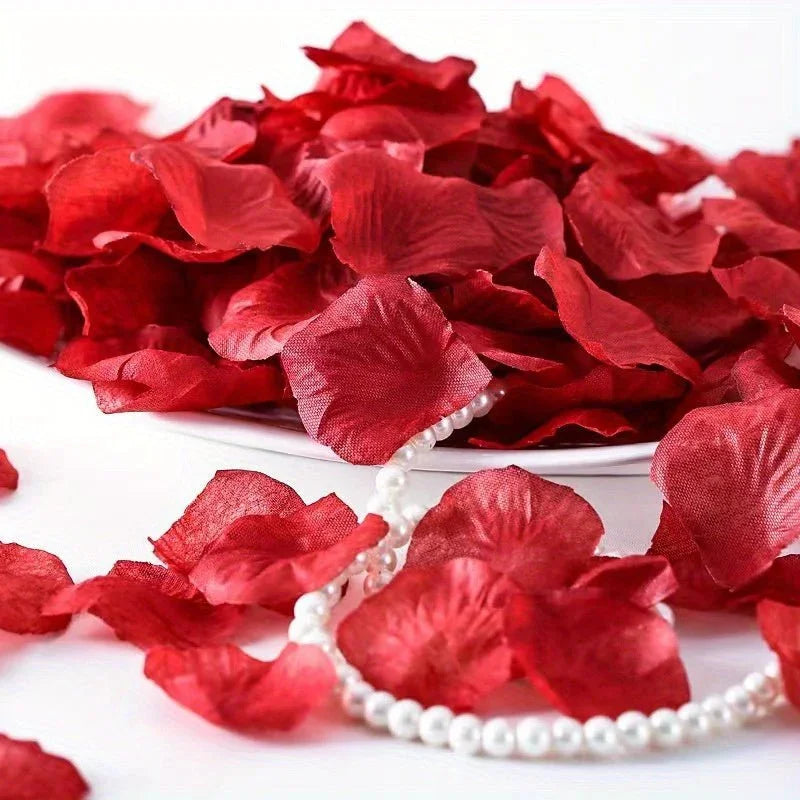 1000 Red Silk Rose Petals for Weddings & Events — Romantic Aisle Scatter, Table Decor, Valentines Day & Party Decorations, Reusable Faux Rose Petals for Home and Event Styling — Ideal for Proposals, Photoshoots, Hotels, and DIY Crafts | tif-shop24.de