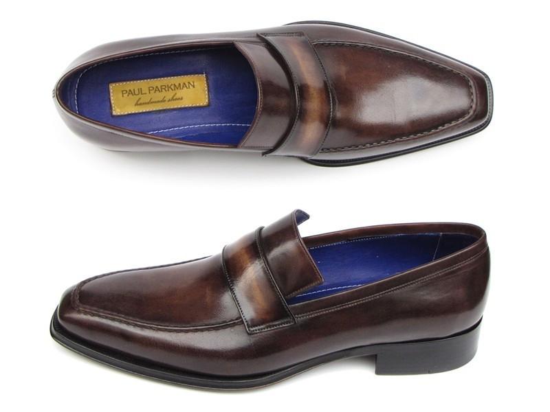 Handgemachte Schuhe aus den  Paul Parkman Herren Loafer Bronze handbemalte Schuhe tif shop 24.de