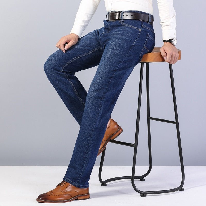 2021 Baumwolle Männer Stretch Jeans Klassischen Style Mode Lässig Business Neue Hosen 9536 27-40 - tif-shop24.de