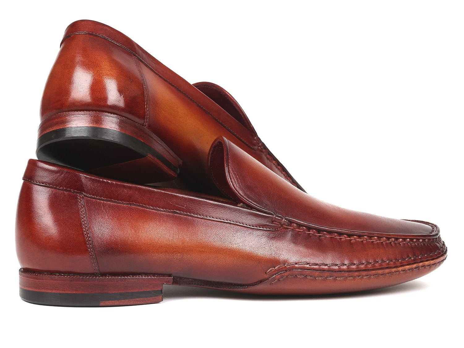 Handgemachte Schuhe aus den USA Paul Parkman handgenähte Mokassins Brown tif shop 24.de