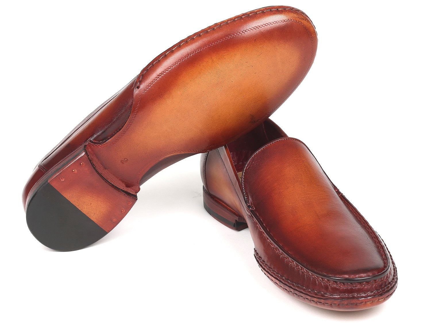 Handgemachte Schuhe aus den USA Paul Parkman handgenähte Mokassins Brown tif shop 24.de