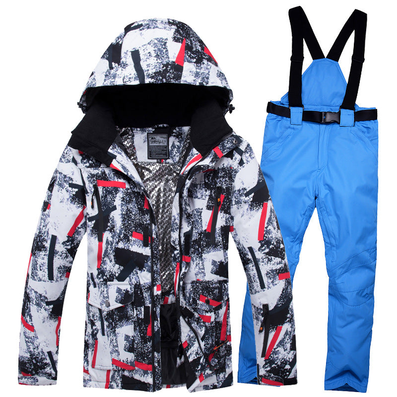 Skibekleidungsset, winddicht, wasserdicht, warm und atmungsaktiv