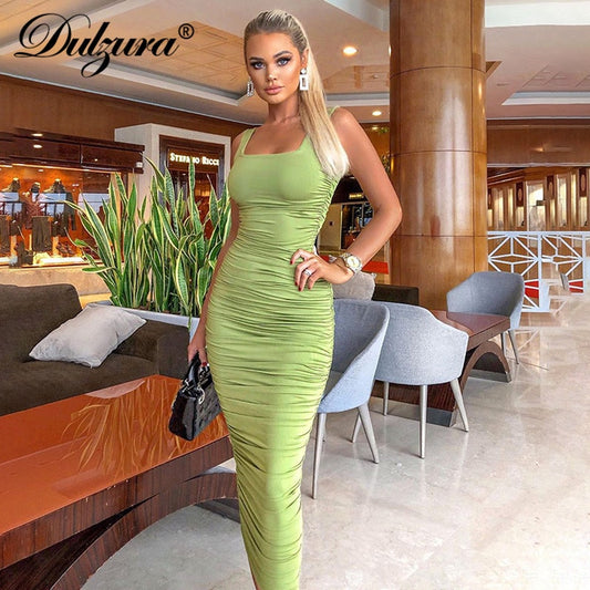 Dulzura  frauen  kleid bodycon sexy sleeveless elegante party backless streetwear sommer  club tif-shop24.de