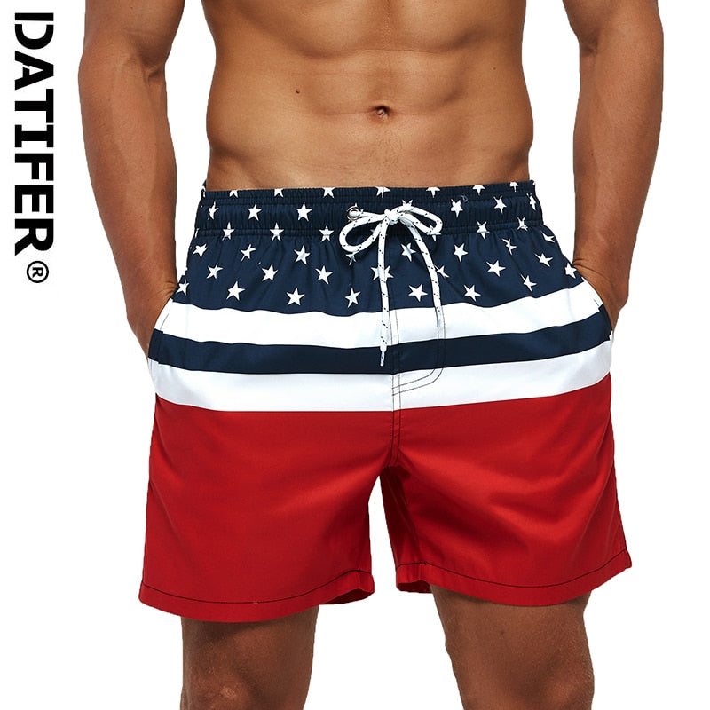 Datifer Board Shorts DC05 GYM Fitness Elastische Taille Schnell Trocknend Workout Hosen Mit Taschen und Futter tif-shop24.de