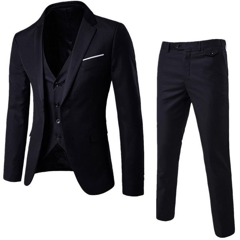 Sfit  Herrenanzüge Blazer Slim Business Abendkleid Weste Bräutigam Mann Anzug Exquisite Unkrautbekämpfung Office Set Dünner Blazer tif-shop24.de