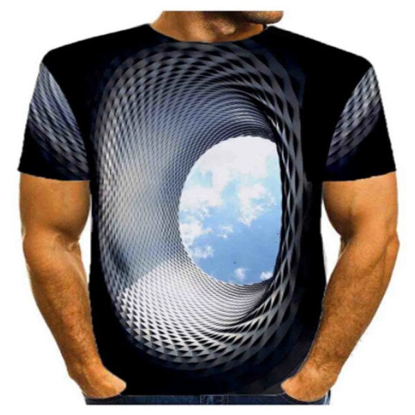 Optischer 3D-Effekt T-Shirt