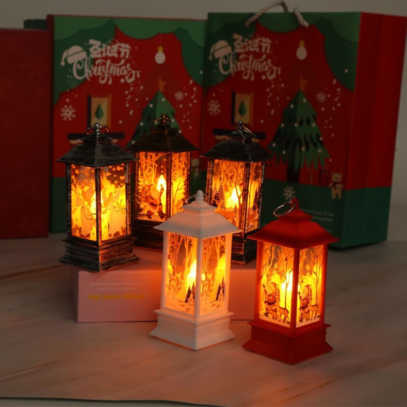 2021 Neue Weihnachtsschmuck LED Lampe Desktop Hängender Weihnachtsmann Elch Laterne Weihnachten Home Party Dekoration Prop Lights Kinder Geschenk tif-shop24.de