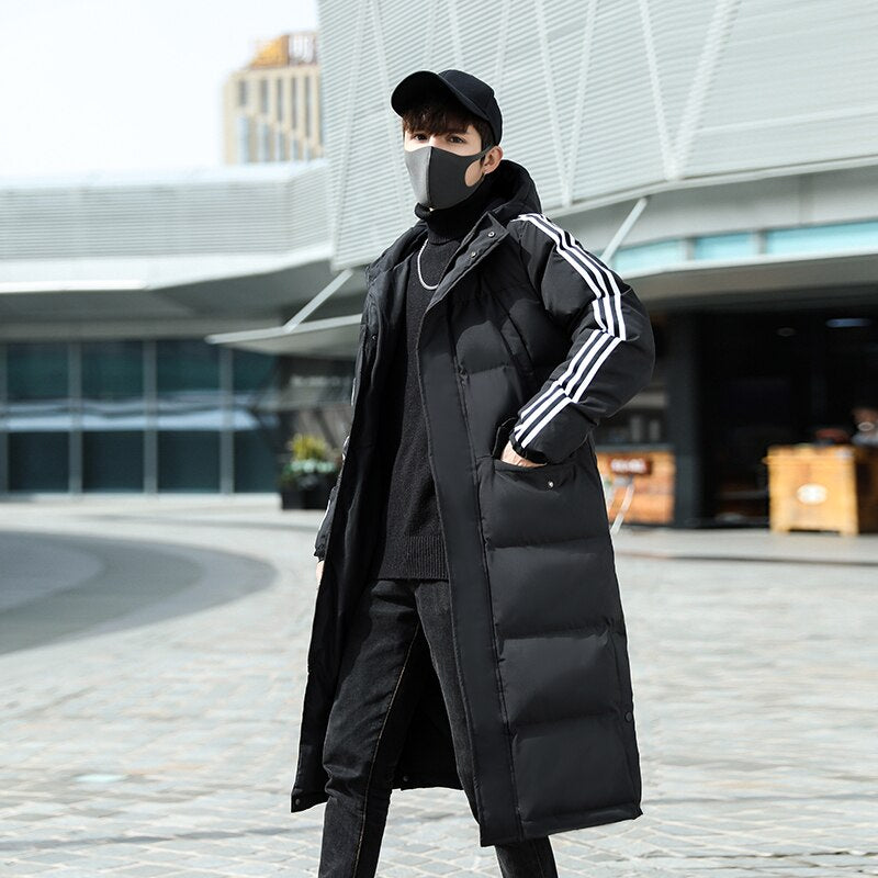 Baumwolle Gepolsterten Mantel X-Lange Abschnitt Koreanische Stil Lose Winter Jacke tif-shop24.de