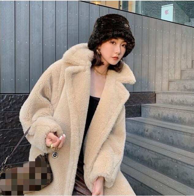 Bella Philosophy  Winter Faux Fur Warm Long Coat  Thick Teddy Bear Casual tif-shop24.de