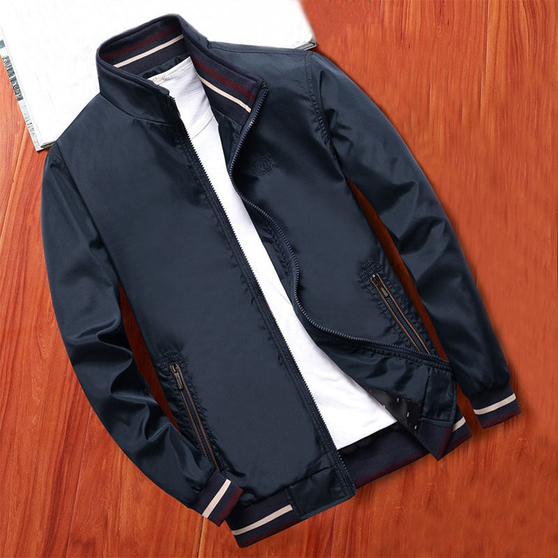 Männer Business Jacke Marke Kleidung Herren Jacken und Mäntel Freien Kleidung Lässige Herren Oberbekleidung  Mantel Bomber Jacke tif-shop24.de