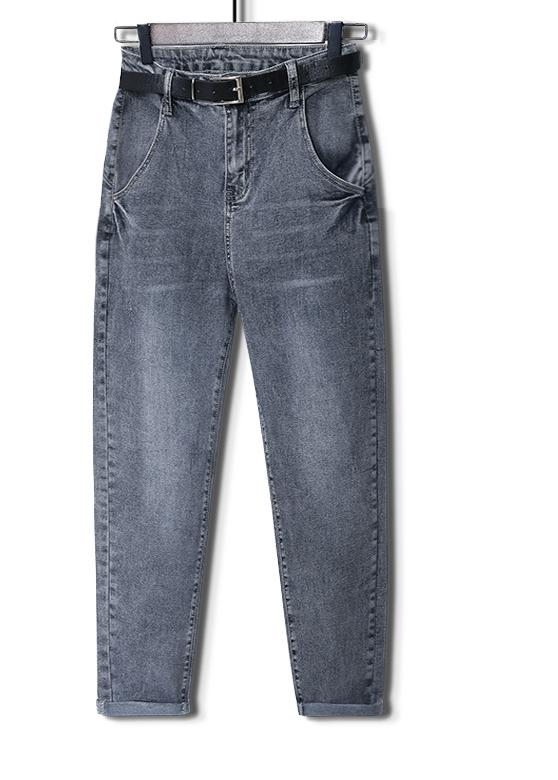 Jeans für Frauen Hohe Taille Neue Plus Size Loose Denim Mom Harem Hose in voller Länge tif-shop24.de