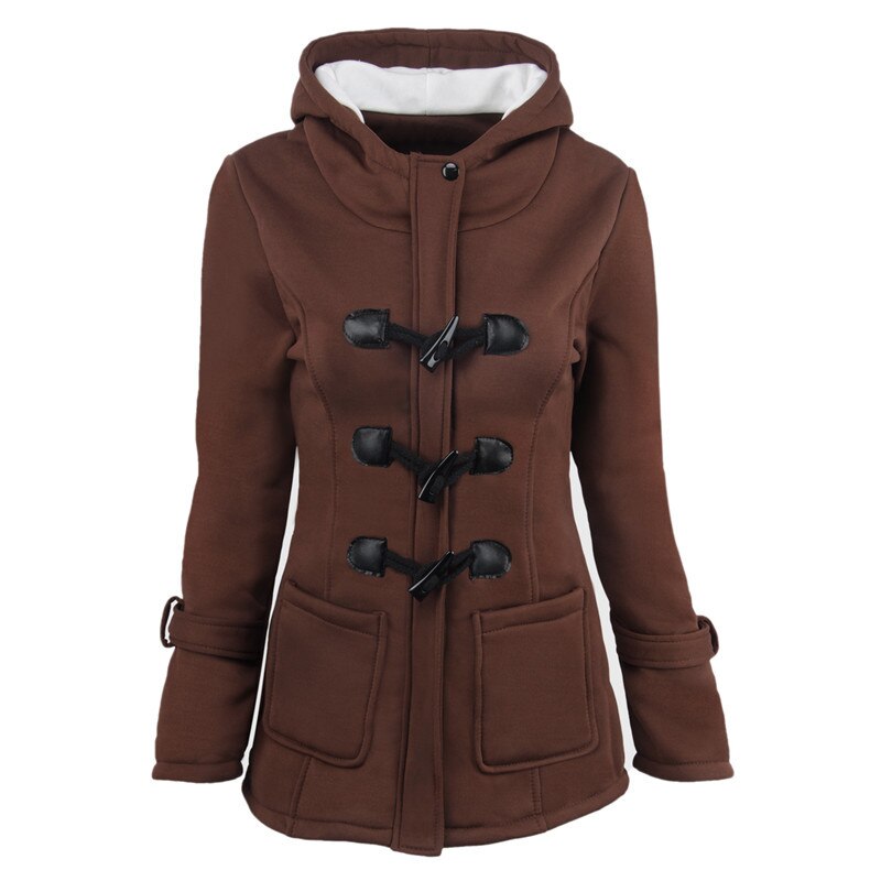 Casual Mantel  Mit Kapuze Lange Trenchcoat  Outwear tif-shop24.de