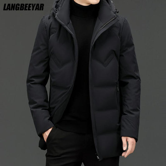 High-End-Neue Marke Casual Fashion Lange Ente Unten Jacke Mit Kapuze  Windjacke tif-shop24.de