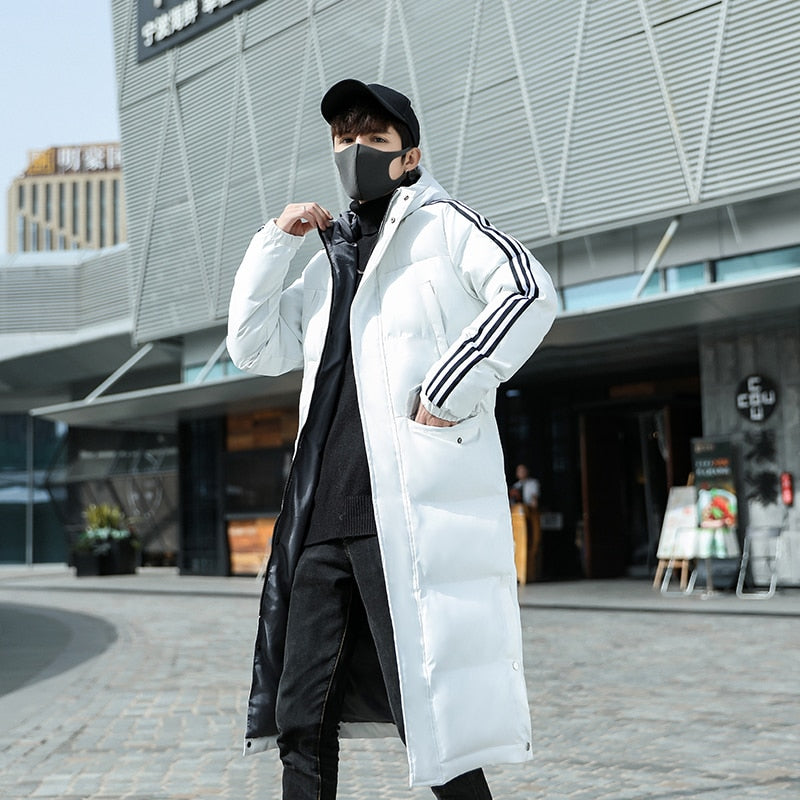 Baumwolle Gepolsterten Mantel X-Lange Abschnitt Koreanische Stil Lose Winter Jacke tif-shop24.de