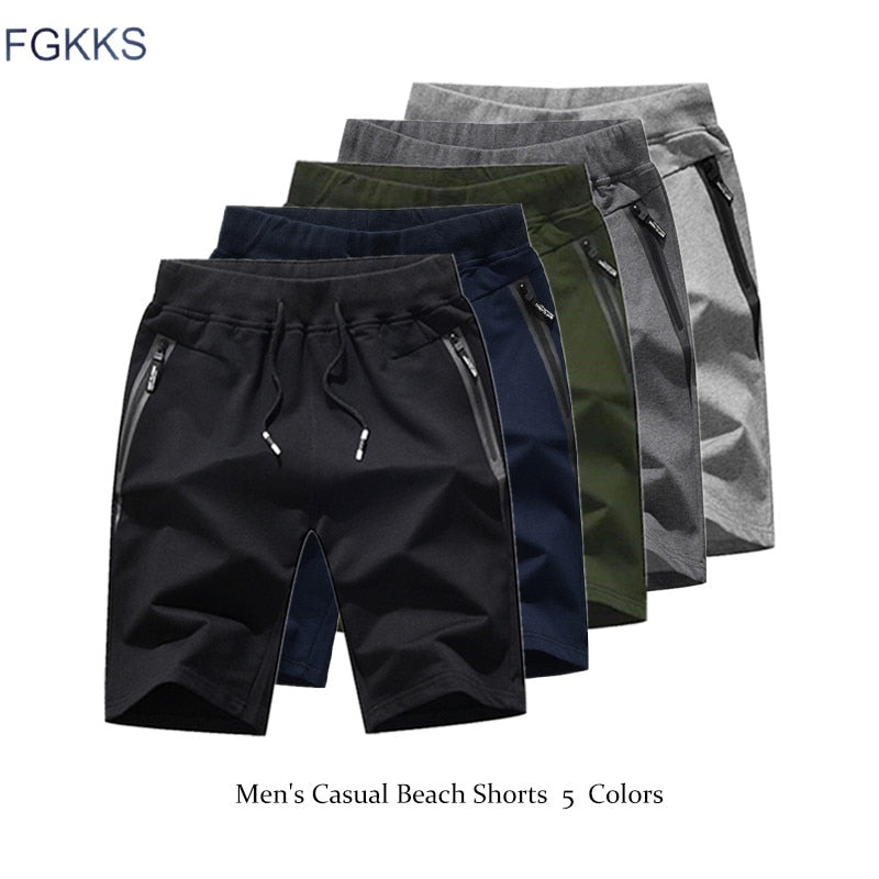FGKKS Quality Brand Men Casual Shorts 2020 Summer Male Breathable Casual Beach Shorts Men's Fashion Solid Color Shorts tif-shop24.de