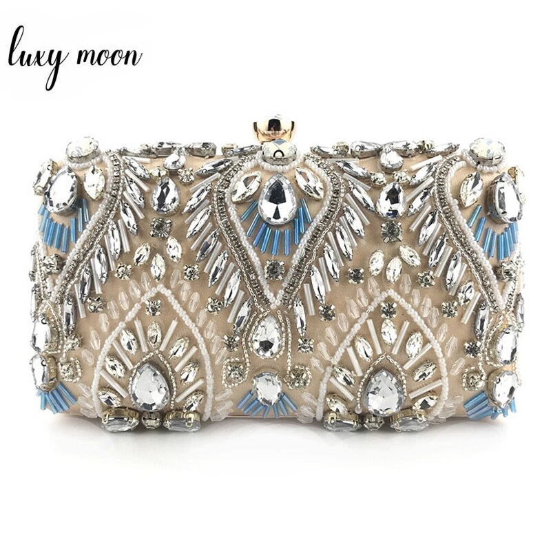 Luxus Diamant Strass Kupplung Taschen Exquisite Perlen Kette Handtaschen Hochzeit Geldbörse Shouler Tasche tif-shop24.de