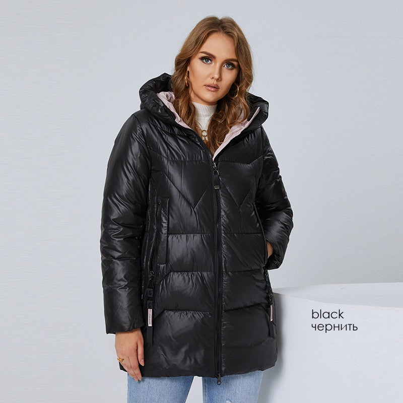 HaiLuoZi Unten Jacke Mid-lange Plus Größe Winter Mantel Fashion Zipper  Dicken Parka Baumwolle Casual tif-shop24.de