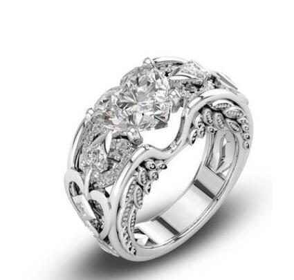 Klassische 5 Farbe Authentische 925 Sterling Silber Ring Multicolor Liebe Herz Zirkon Ring Hochzeit Schmuck Geschenk tif-shop24.de